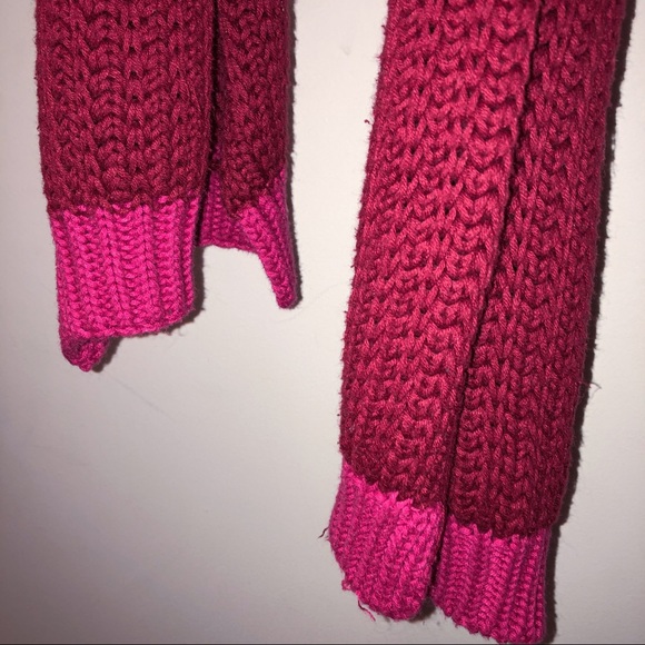 Pink Colour Block Scarf - Picture 3 of 3